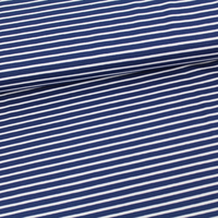 Biojersey Streifen marineblau von Stoffonkel