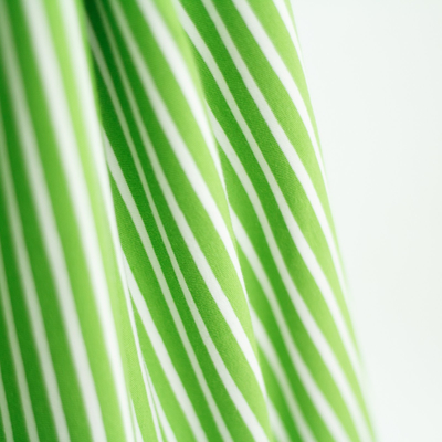 Biojersey Streifen kiwi-wei von Stoffonkel