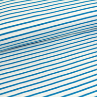 Biojersey Streifen weiß-blau von Stoffonkel