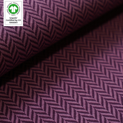 Jacquard Rippenmuster pflaume