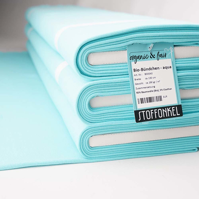 Bio-Bndchen aqua von Stoffonkel