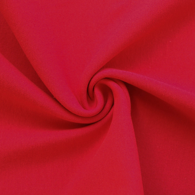 Bündchenstrick/Strickschlauch rot, glatt