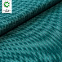 Bio-Jacquard Fischgrt smaragd (GOTS) von Stoffonkel