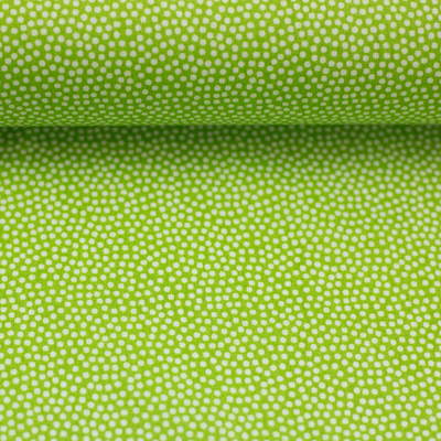 Dotty, Baumwolle Webware mit Punkten, kiwi von Swafing