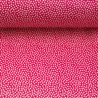 Dotty, Baumwolle Webware mit Punkten, pink von Swafing