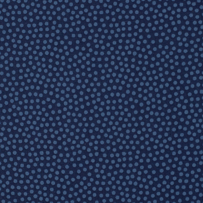 Dotty, Baumwolle Webware mit Punkten, hell-/dunkelblau von Swafing