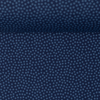 Dotty, Baumwolle Webware mit Punkten, hell-/dunkelblau...