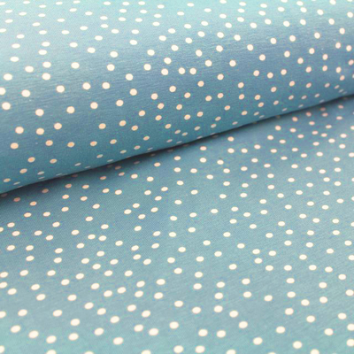 Biojersey Dotties stillwater von Stoffonkel