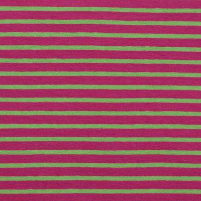 Baumwolljersey pink-grün gestreift (wie Hilco-Campan) von...
